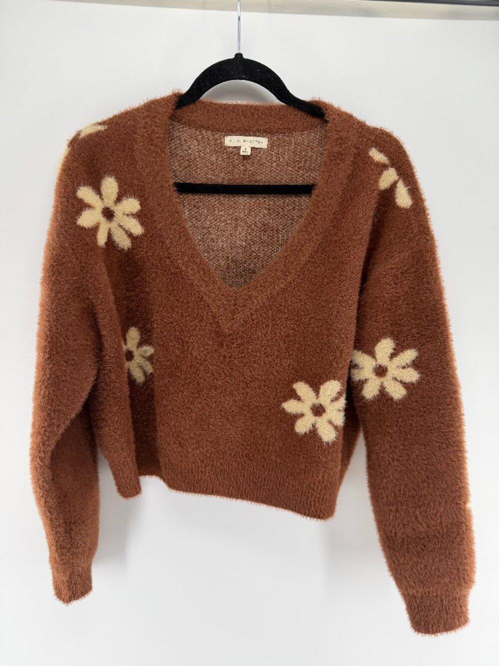 Pacsun LA Hearts Sweater, Size Small, Burnt Orange